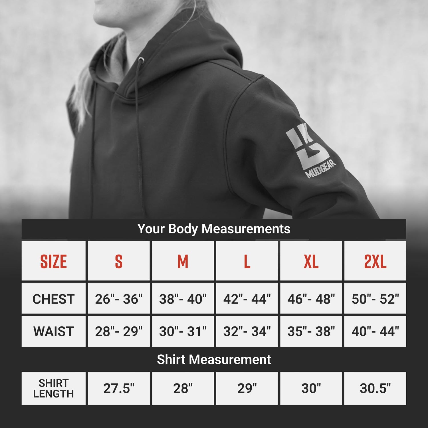 MudGear All-Weather Warrior Hoodie - Black