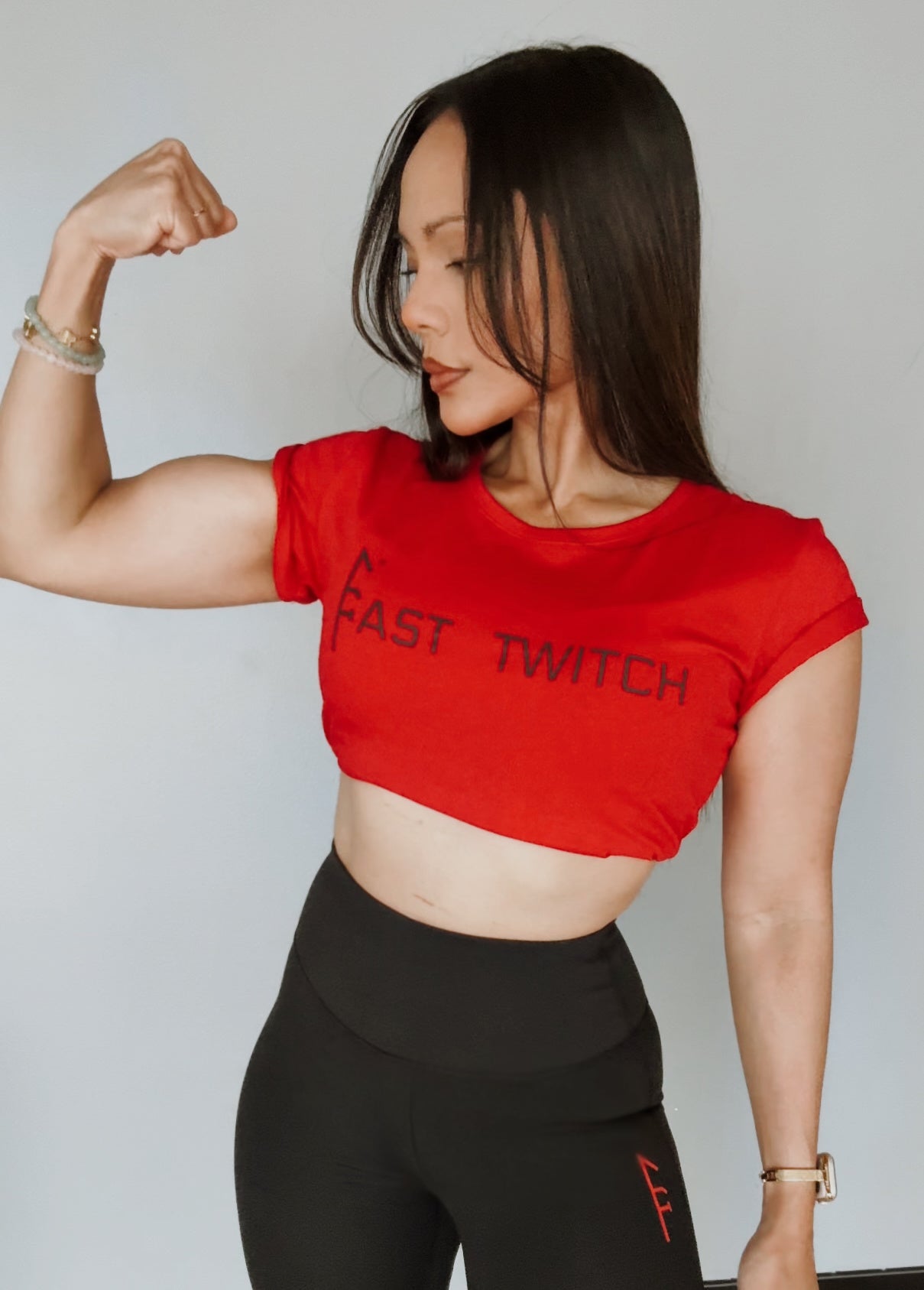Women's Red Fast Twitch Tee