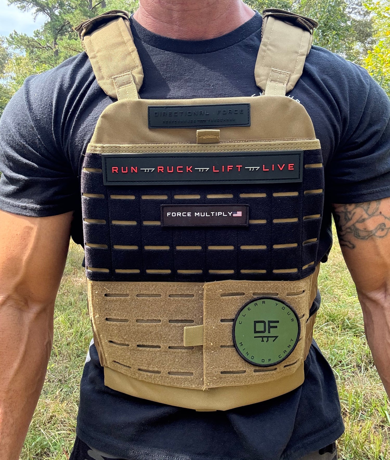 Centurion Weight Vest - Black & Tan