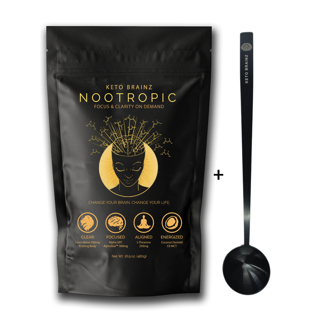 KBZ Long Handled Spoon+ Keto Brainz Nootropic Creamer