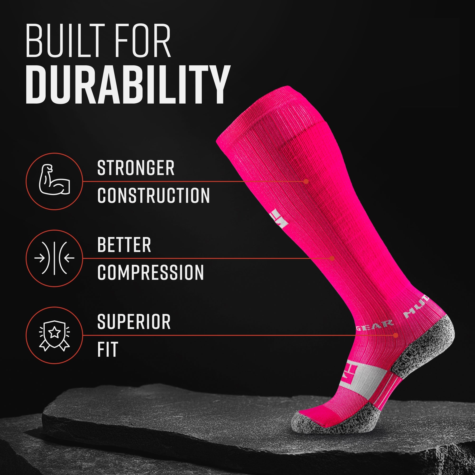 Tall Compression Mud Gear Compression Socks Mud Gear Compression